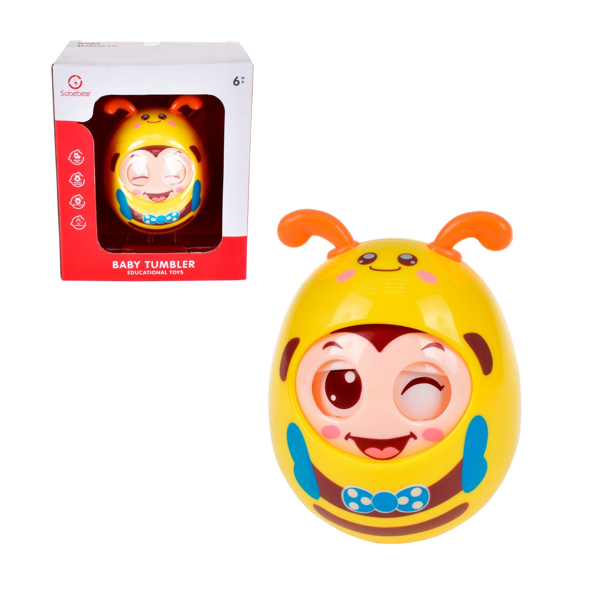 Sonajero Abeja - Amarillo